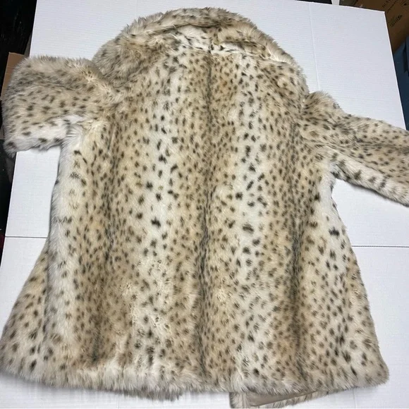 Vintage Sportowne Women’s Faux Fur Coat Size 10 – Retro Fashion - Picture 5 of 8